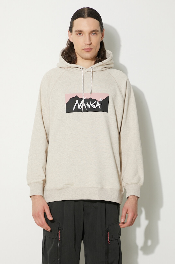 Nanga sweatshirt Eco Hybrid Box Logo Sweat Hoodie