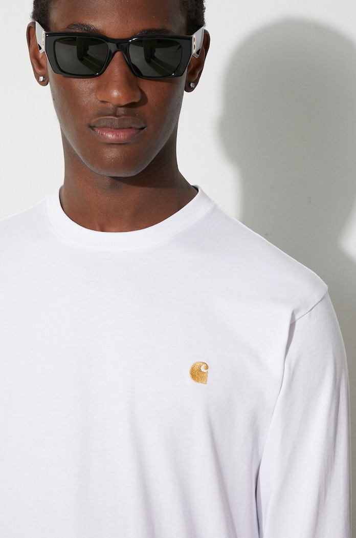 Carhartt WIP cotton longsleeve top Longsleeve Chase T-Shirt — photo 5