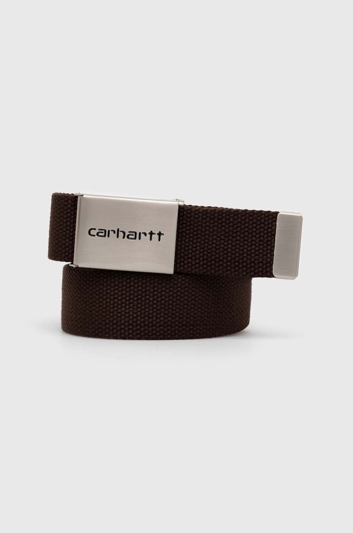 Carhartt WIP Clip Belt Chrome canvas belt