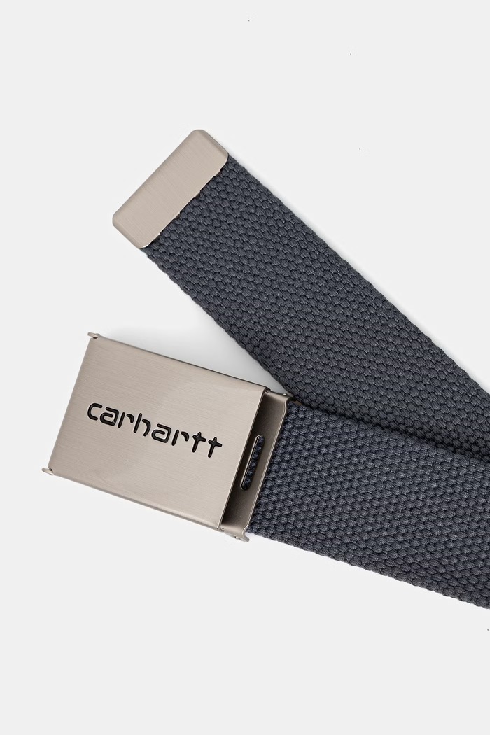 Carhartt WIP Clip Belt Chrome canvas belt — photo 2