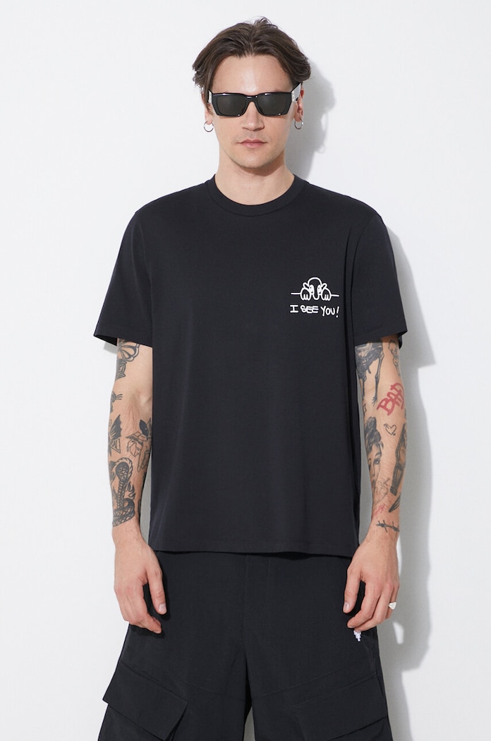 Neil Barrett cotton t-shirt Slim "I See You"
