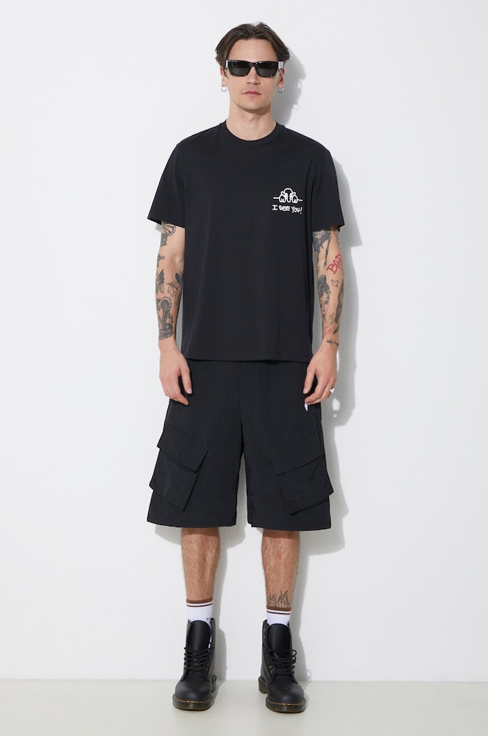 Neil Barrett cotton t-shirt Slim "I See You" — photo 2