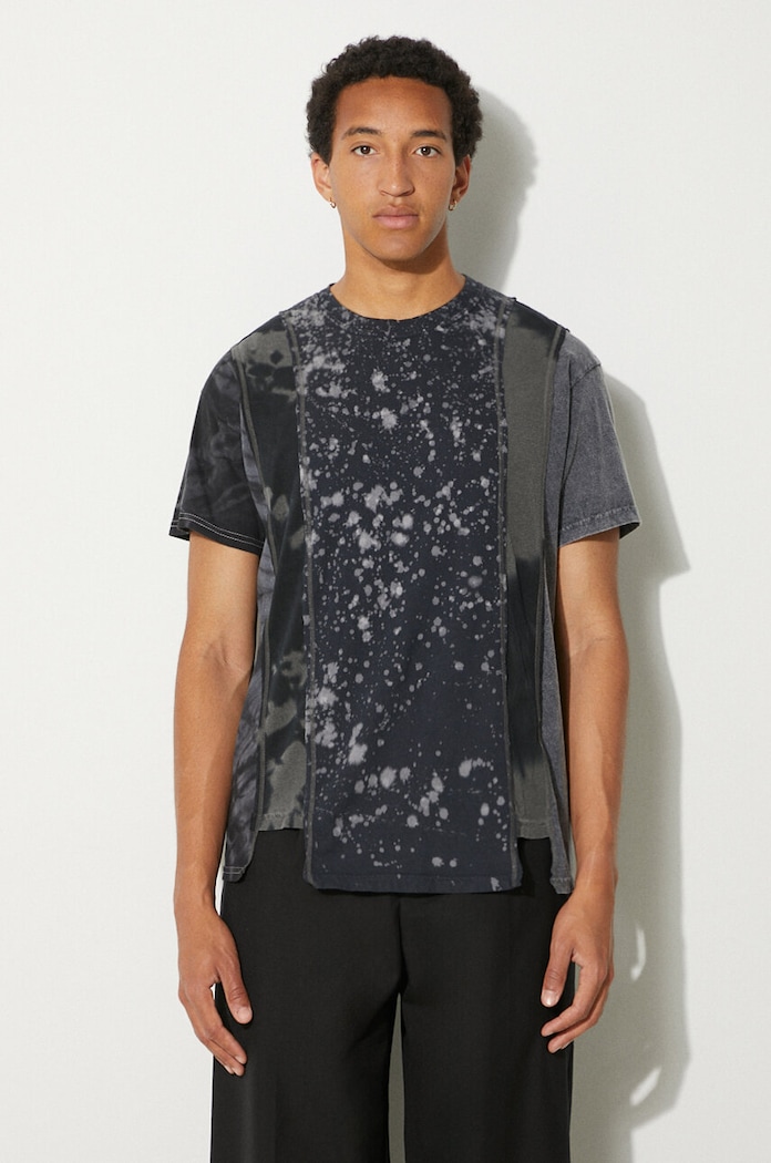 Needles cotton t-shirt 5 Cuts S/S Tee - B&W Mishmash