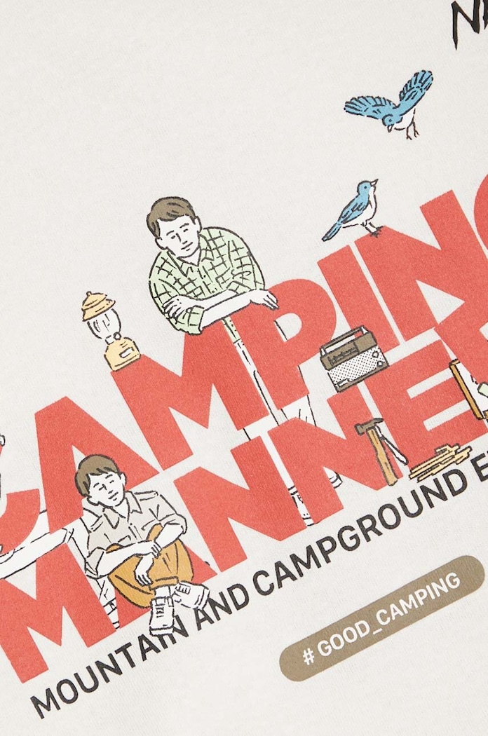 Nanga t-shirt Eco Hybrid Camping Manners Wild Animals Tee — photo 6