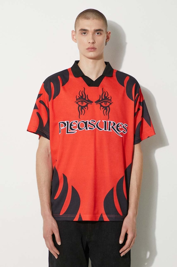 PLEASURES polo shirt Afterlife Soccer Jersey