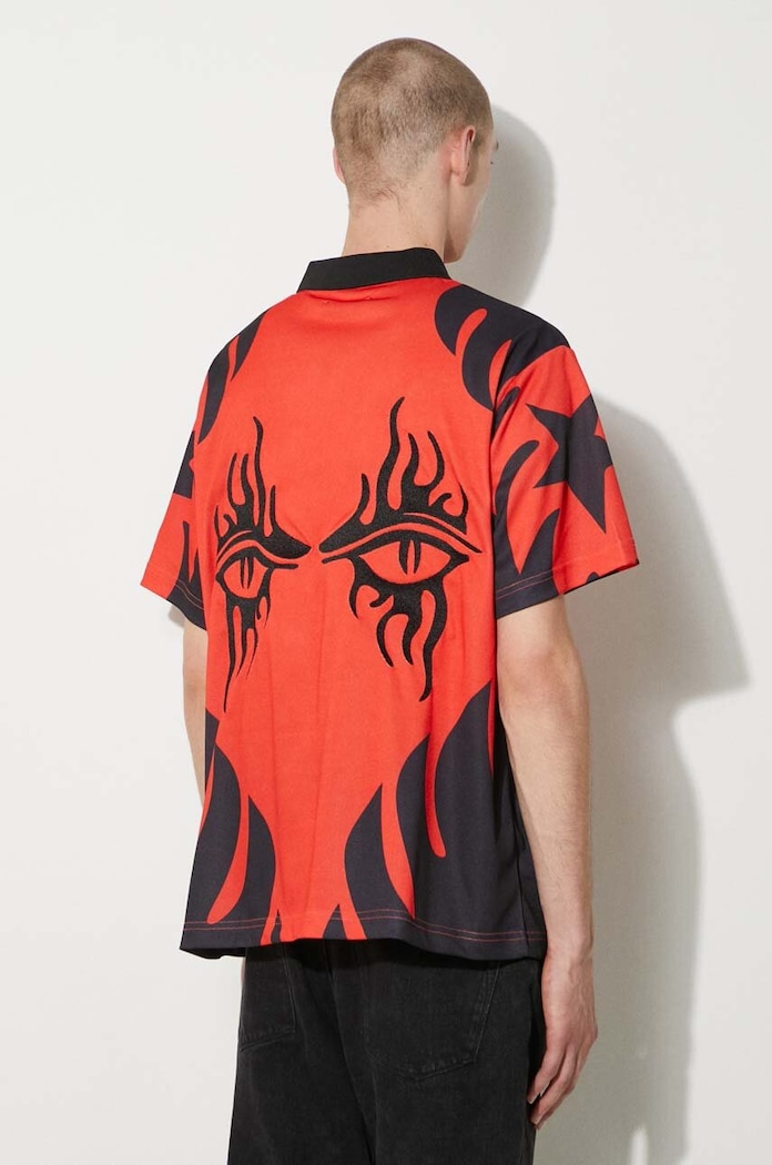 PLEASURES polo shirt Afterlife Soccer Jersey — photo 3