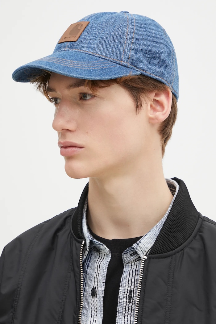 Carhartt WIP denim baseball cap Lincoln Cap