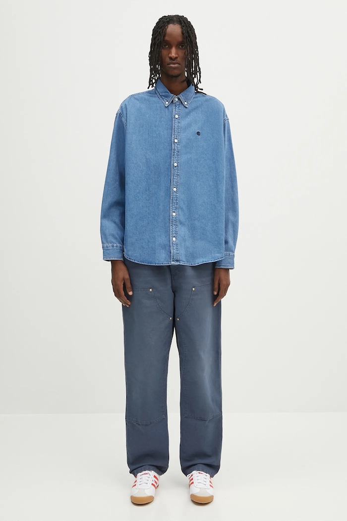 Carhartt WIP denim shirt L/S Lucas Shirt — photo 5