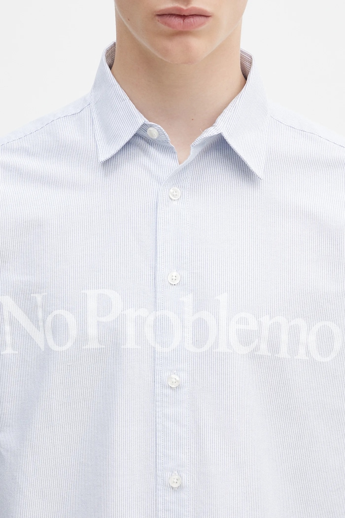No Problemo cotton shirt No Problemo LS Stripe Shirt — photo 4