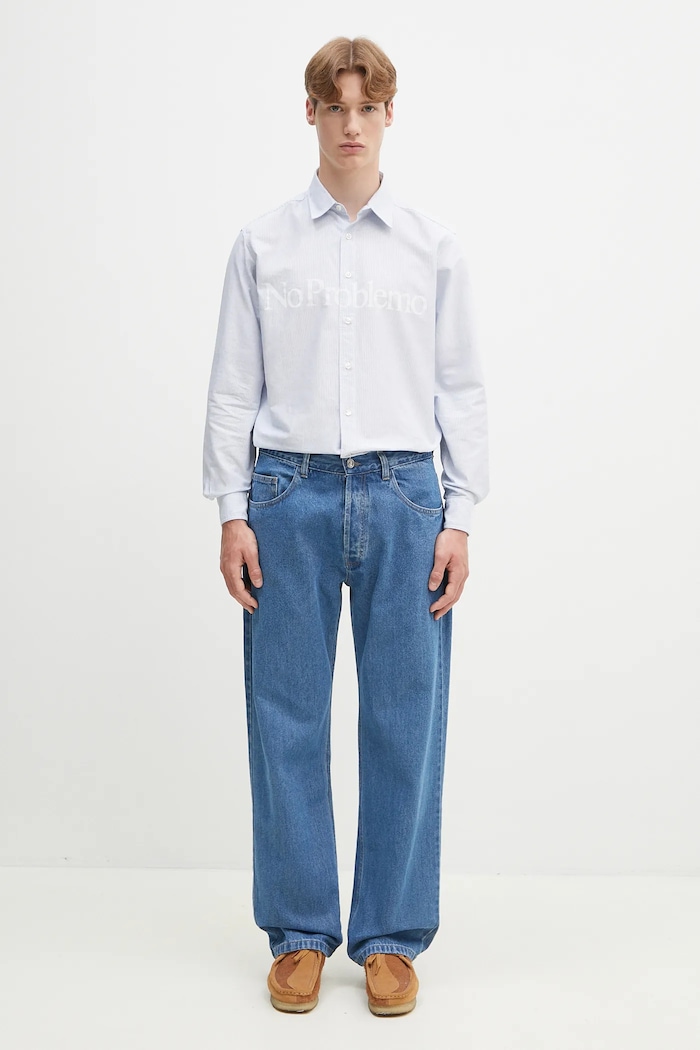 No Problemo cotton shirt No Problemo LS Stripe Shirt — photo 5
