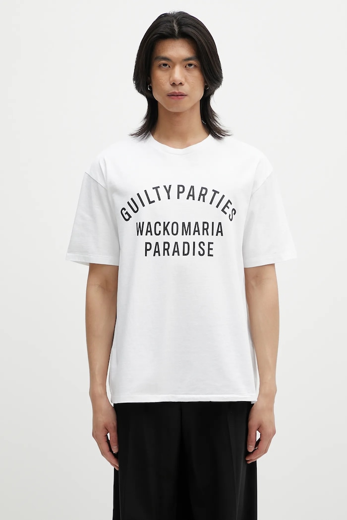 Wacko Maria cotton t-shirt washed heavy weight