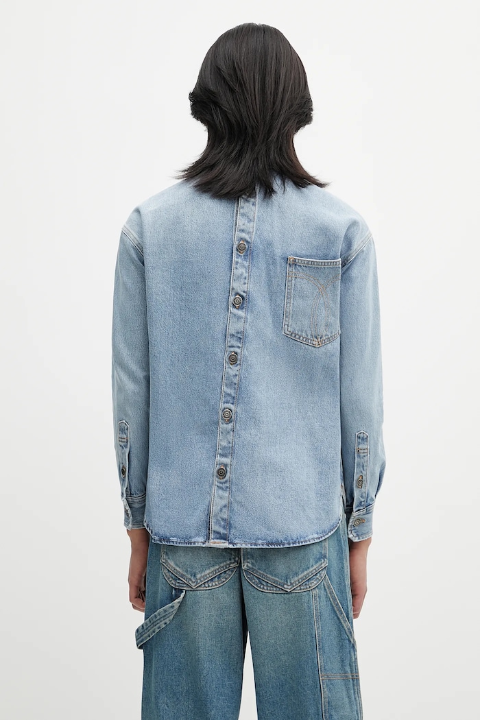 Fiorucci denim shirt Open Back Embroidered Denim — photo 5