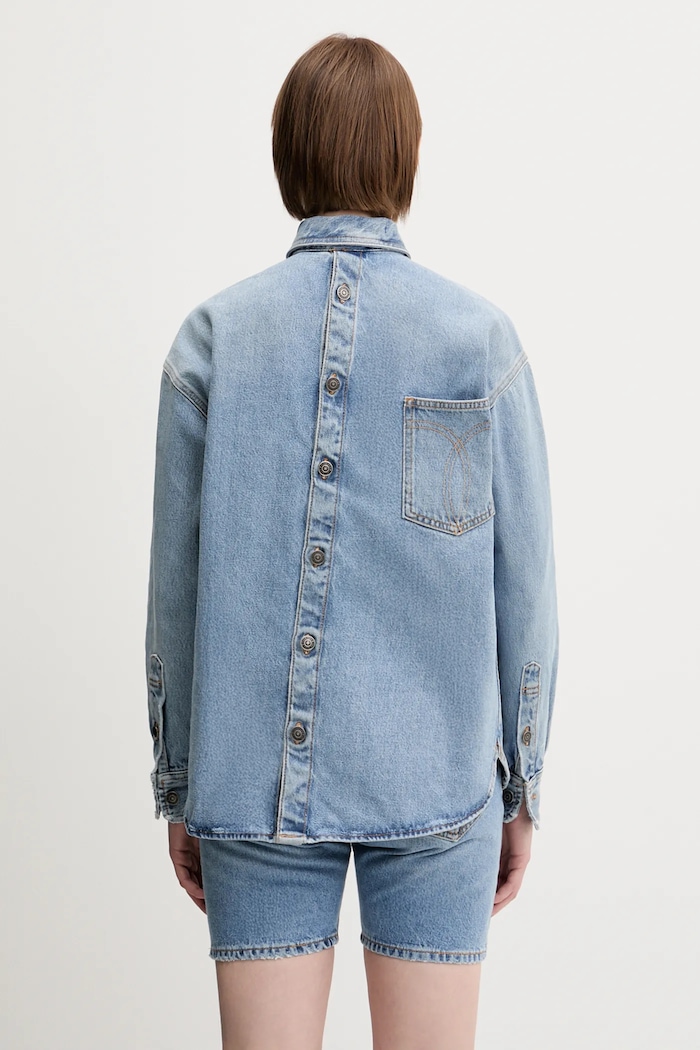 Fiorucci denim shirt Open Back Embroidered Denim — photo 6