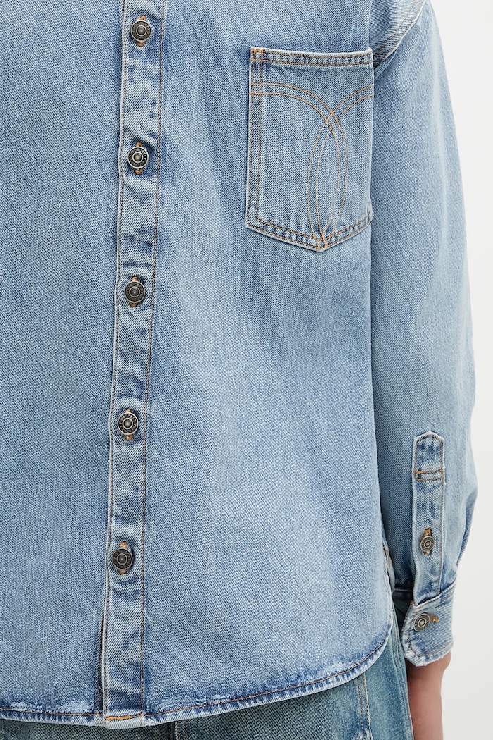 Fiorucci denim shirt Open Back Embroidered Denim — photo 7