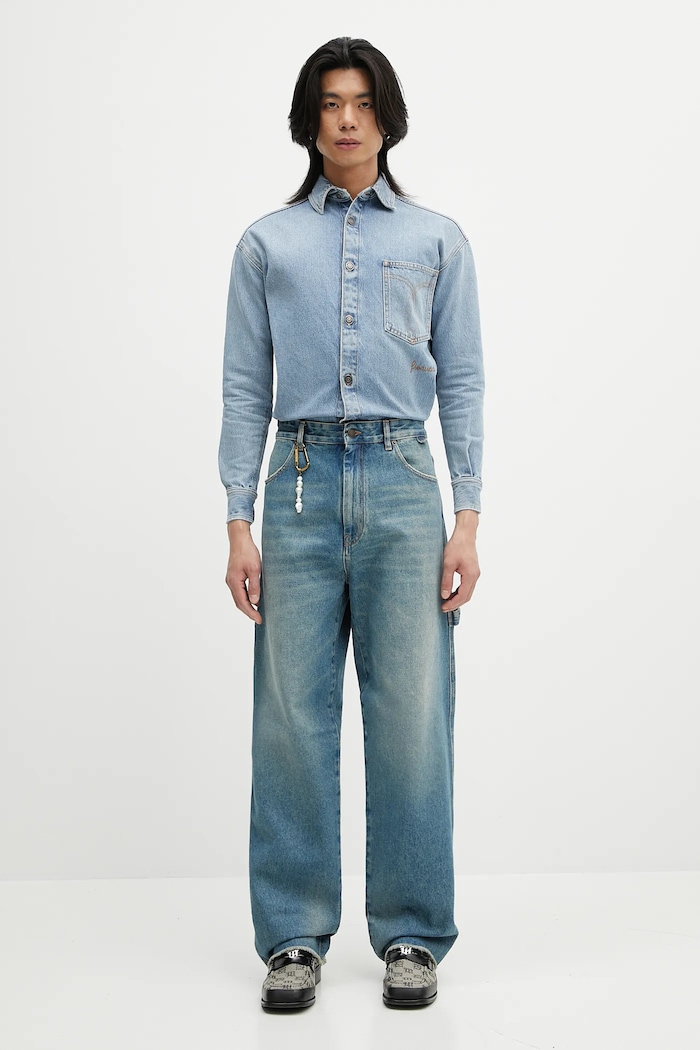 Fiorucci denim shirt Open Back Embroidered Denim — photo 9
