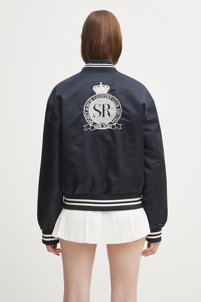 Sporty & Rich bomber jacket Royal Club Nylon Varsity — photo 3