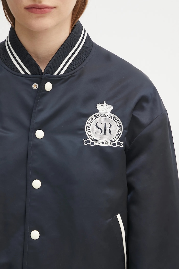 Sporty & Rich bomber jacket Royal Club Nylon Varsity — photo 4