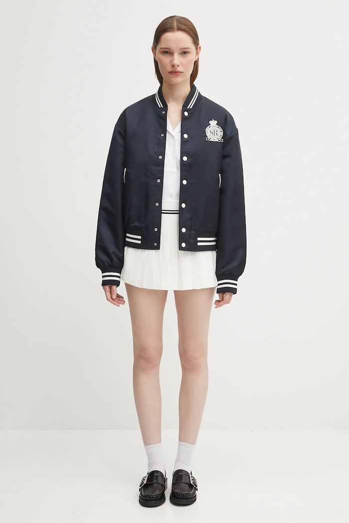 Sporty & Rich bomber jacket Royal Club Nylon Varsity — photo 6