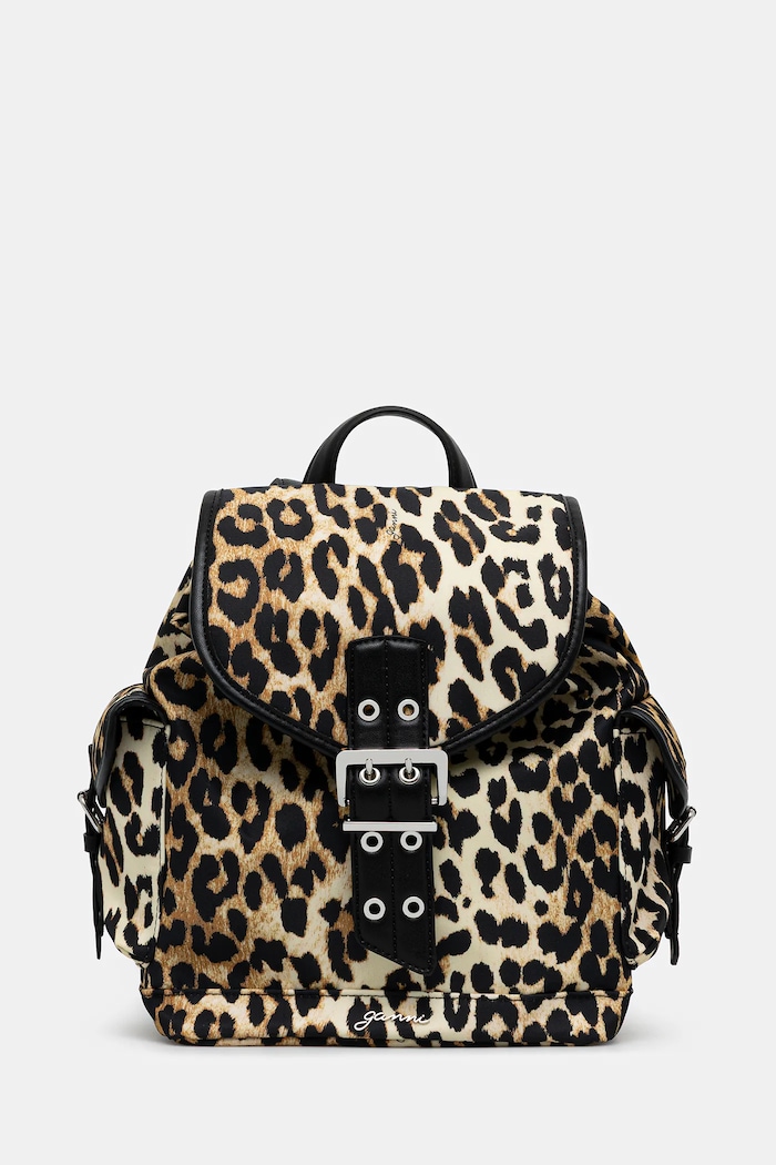 GANNI backpack Bucky Backpack Small Nylon Print
