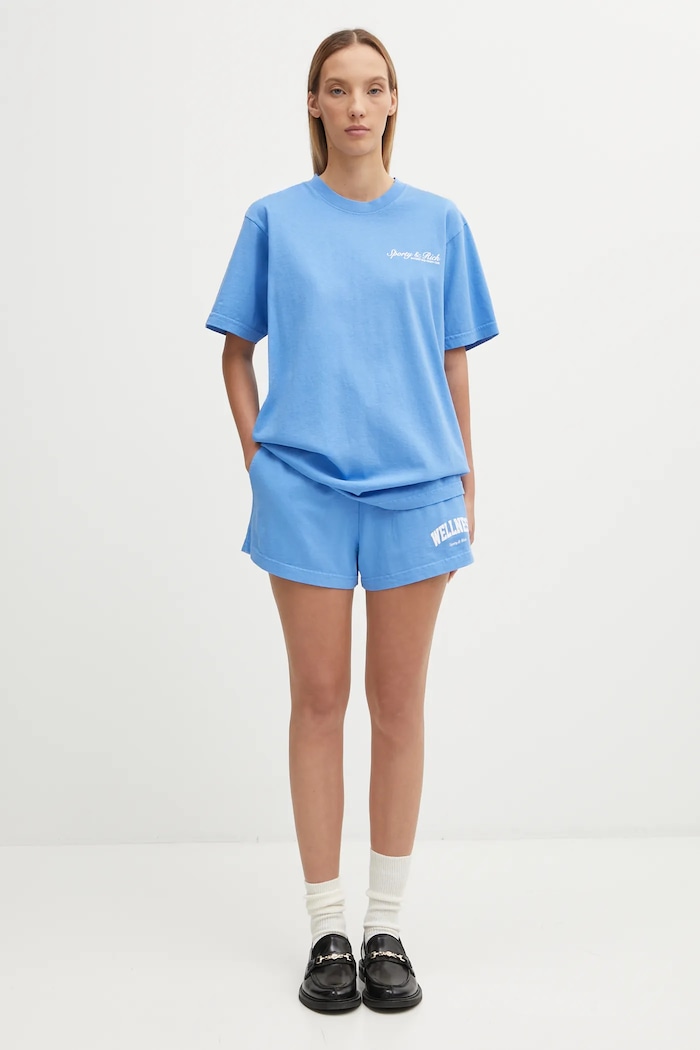 Sporty & Rich cotton shorts Wellness Ivy Disco — photo 5