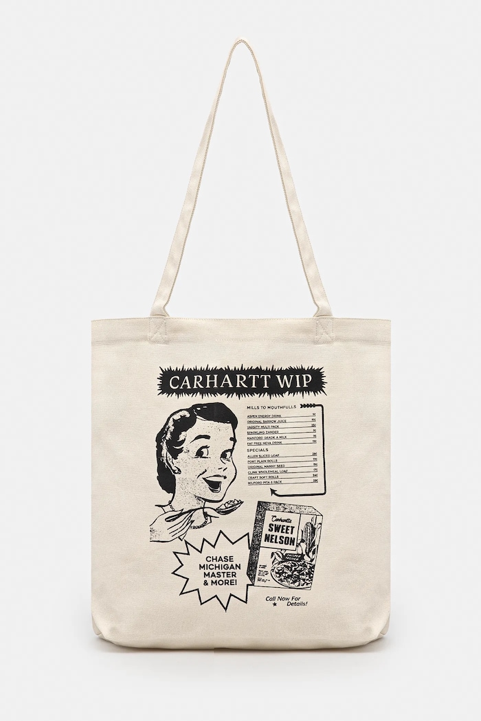 Carhartt WIP cotton bag Canvas Graphic Tote 32 x 36 x 14 cm