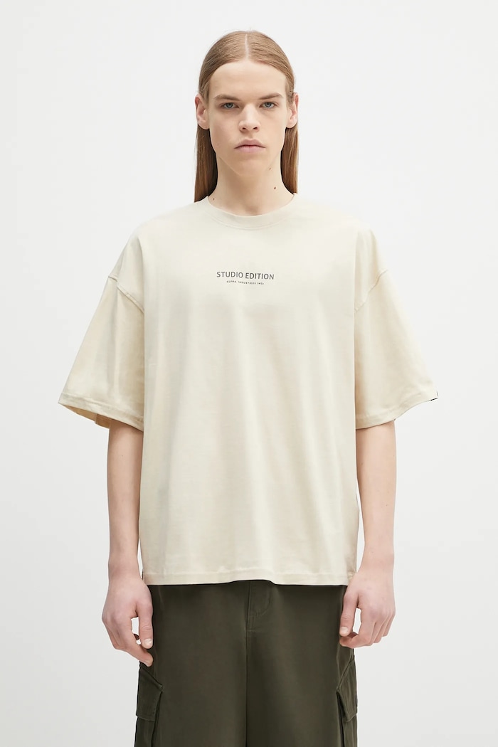 Alpha Industries cotton t-shirt Studio Edition BP T — photo 3