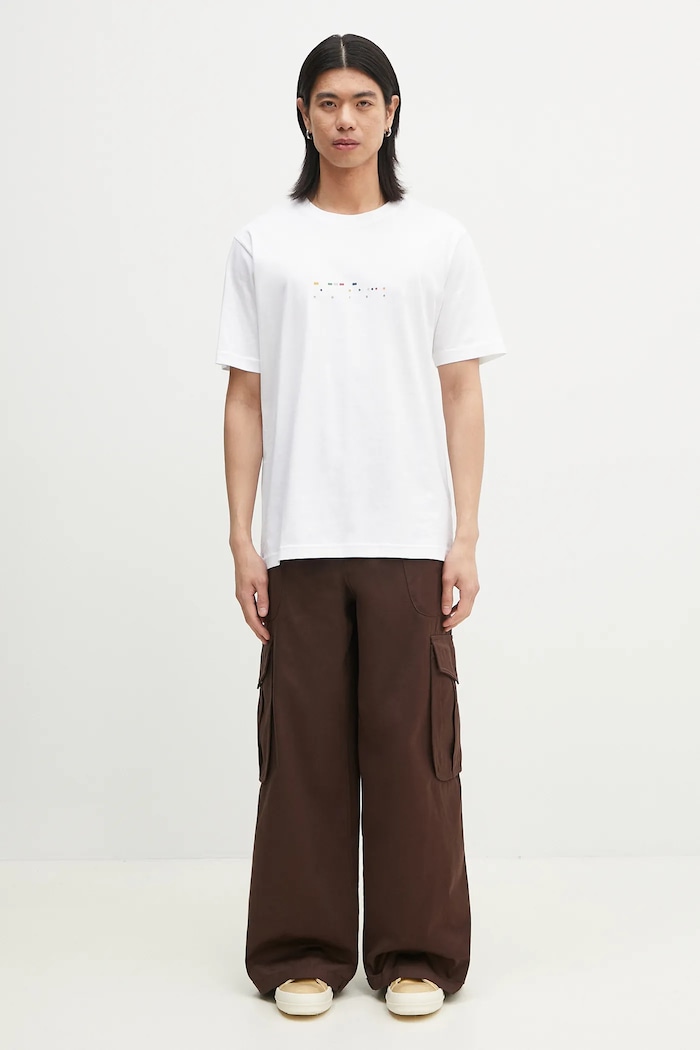 Norse Projects cotton t-shirt Johannes Organic Code Print T-shirt — photo 5