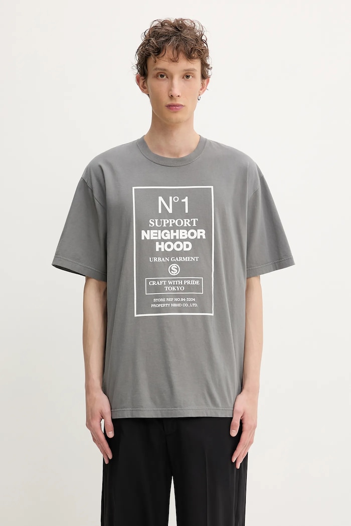 NEIGHBORHOOD cotton t-shirt Nh . Tee Ss-15