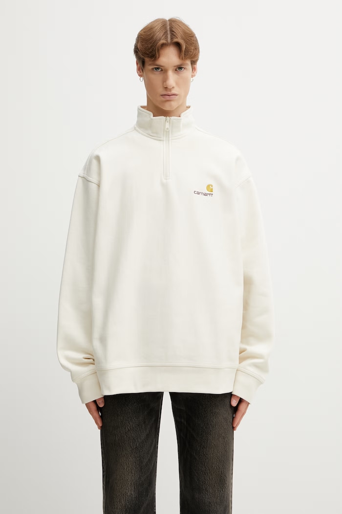 Carhartt WIP Half Zip American Script Sweat Men's cotton sweatshirt