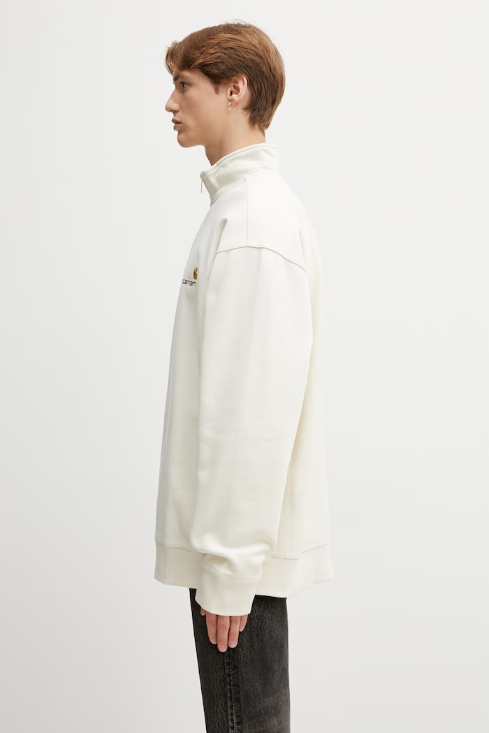 Carhartt WIP Half Zip American Script Sweat Men's cotton sweatshirt — photo 2
