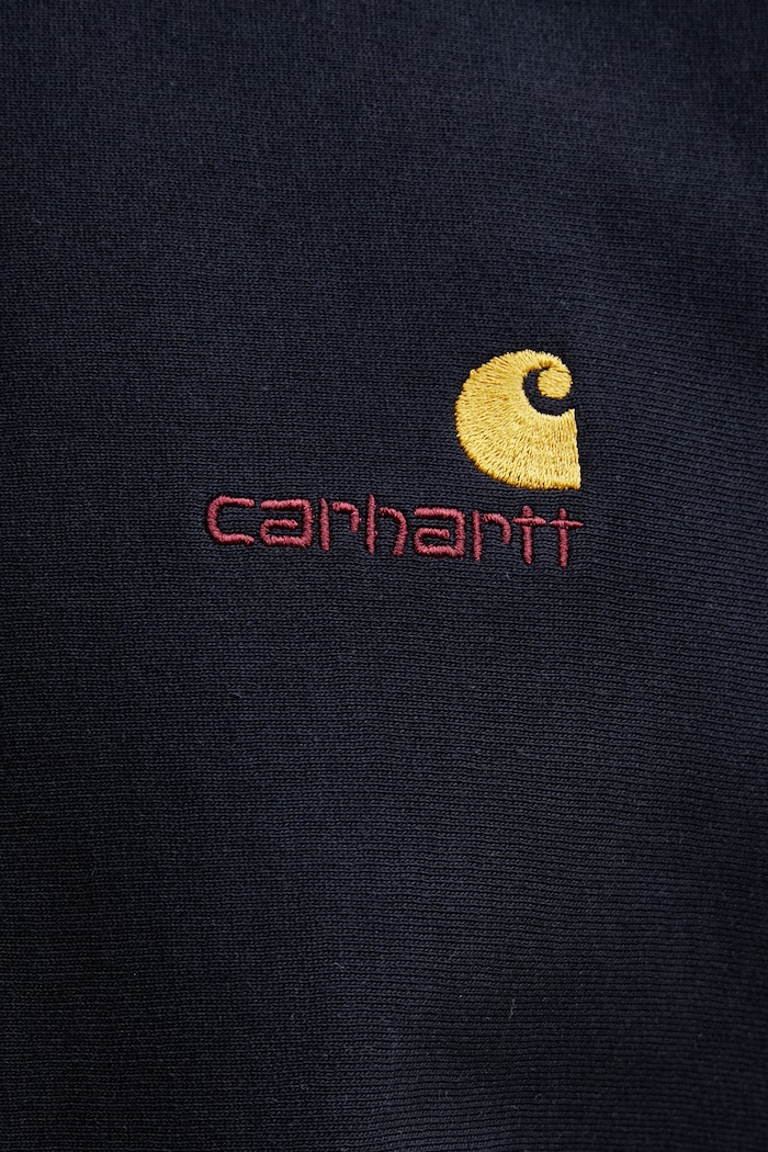 Carhartt WIP Half Zip American Script Sweat lounge sweatshirt cotton with elastane Men's — photo 4