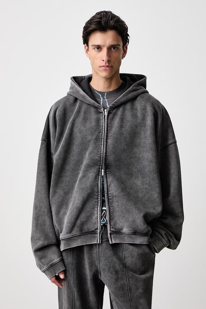 Represent zip-up hoodie cotton Men's
