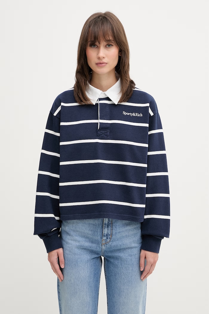 Sporty & Rich longsleeve Women's cotton Serif