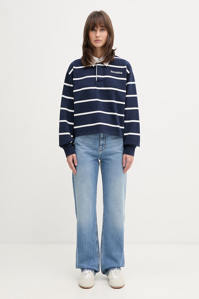Sporty & Rich longsleeve Women's cotton Serif — photo 5