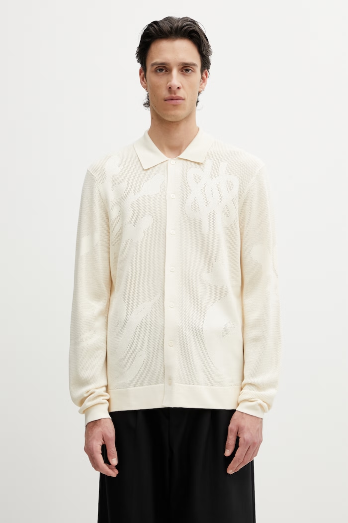 Filling Pieces Breaking Bread cardigan with viscose Men's