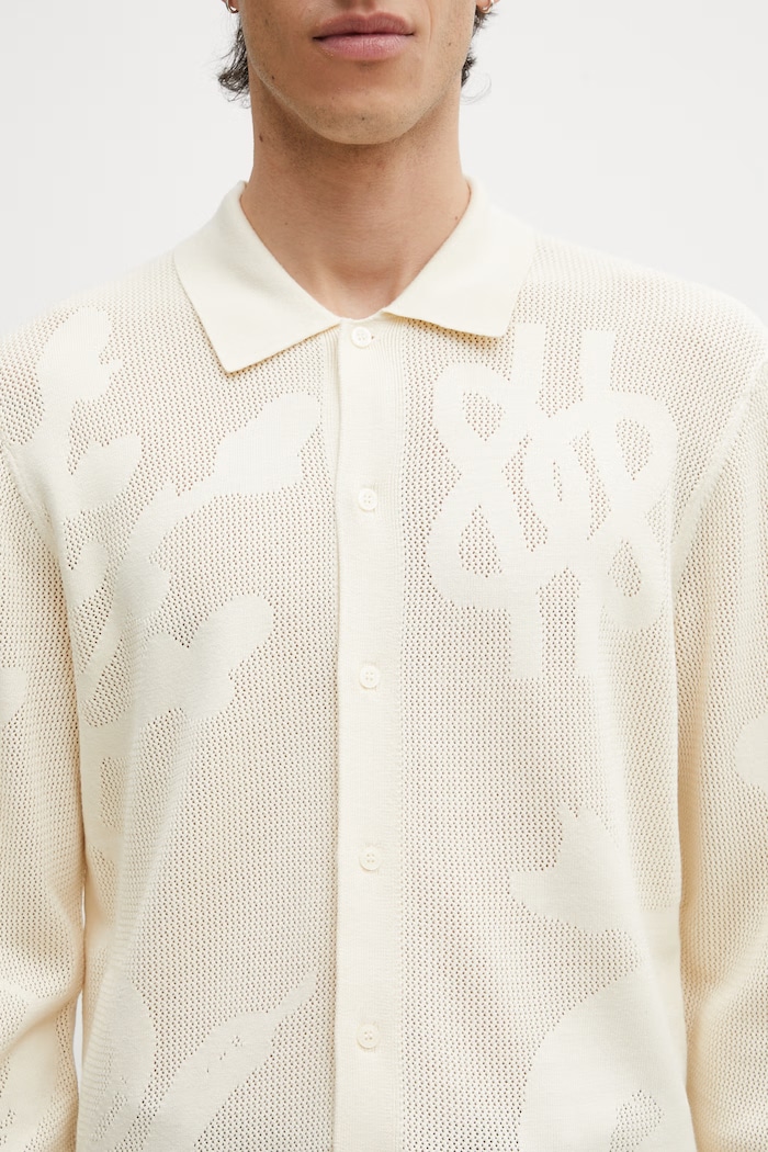 Filling Pieces Breaking Bread cardigan with viscose Men's — photo 4