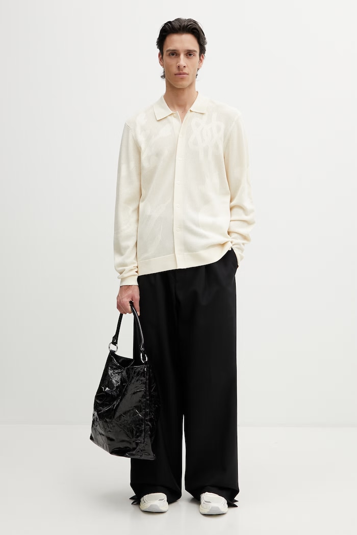 Filling Pieces Breaking Bread cardigan with viscose Men's — photo 5