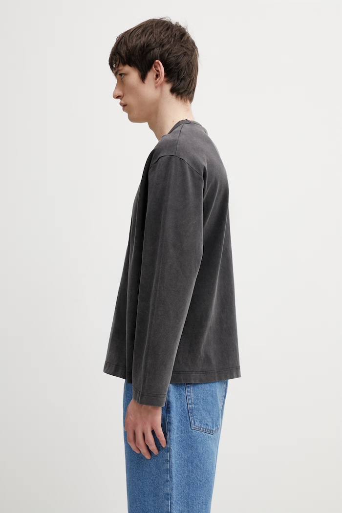 Filling Pieces cotton longsleeve top Boxy Embroidered — photo 2