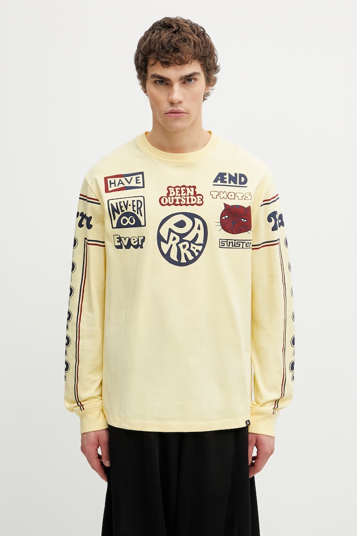 by Parra Never sinister longsleeve men's cotton