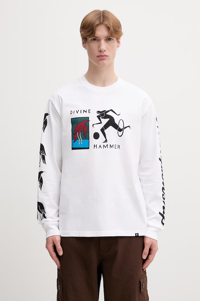 by Parra Divine hammer longsleeve Men's cotton