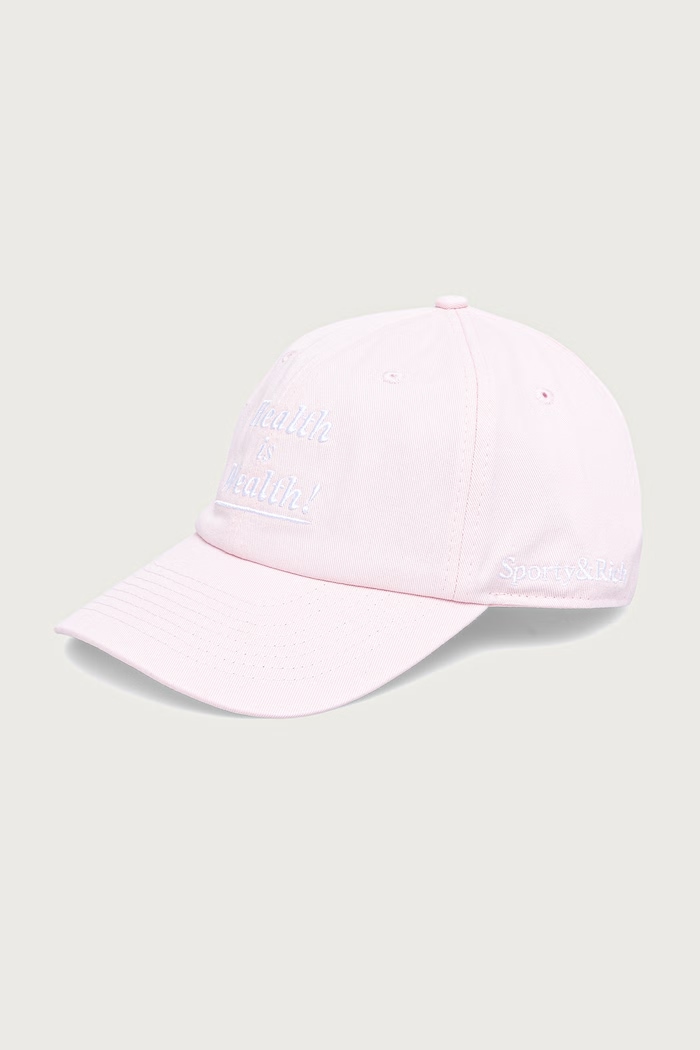 Sporty & Rich Health Is Wealth baseball cap cotton
