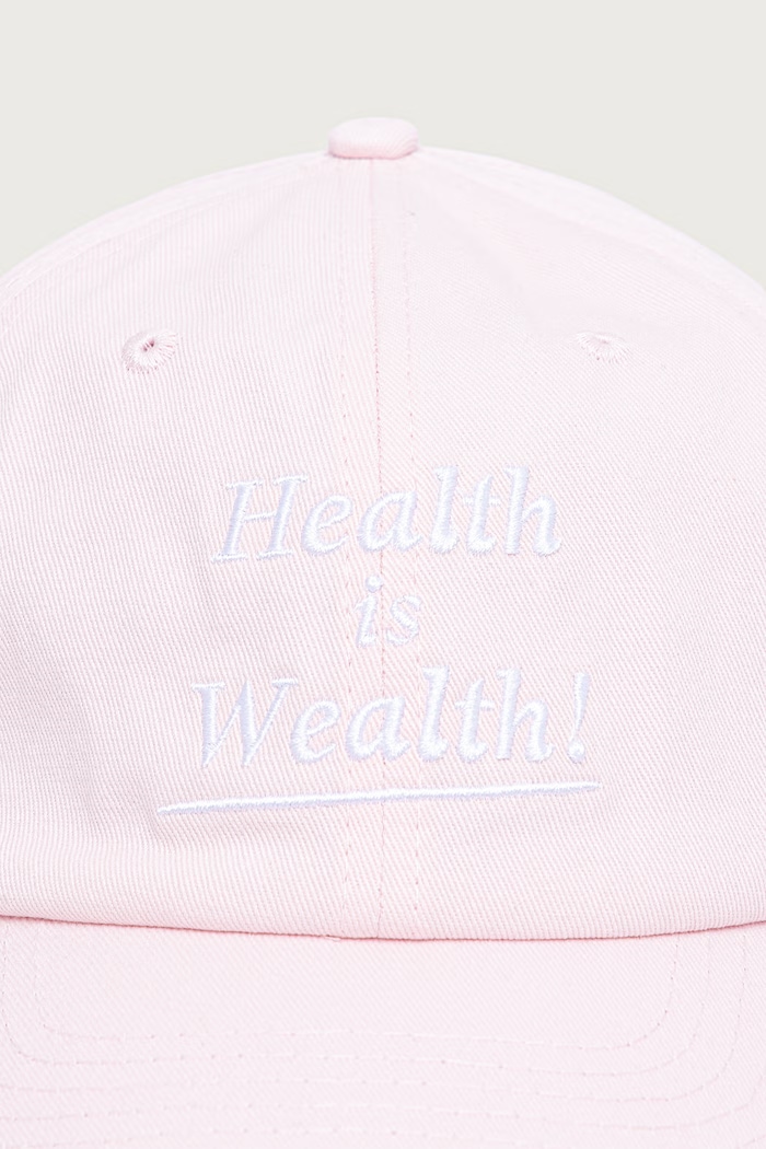 Sporty & Rich Health Is Wealth baseball cap cotton — photo 2