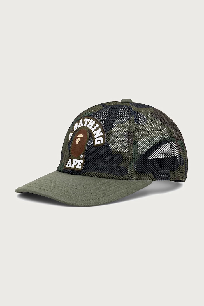 A Bathing Ape cap with a visor