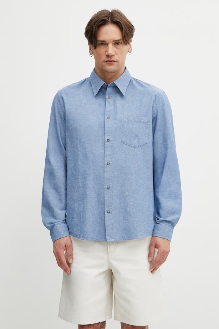 A.P.C. En Lin Men's cotton shirt