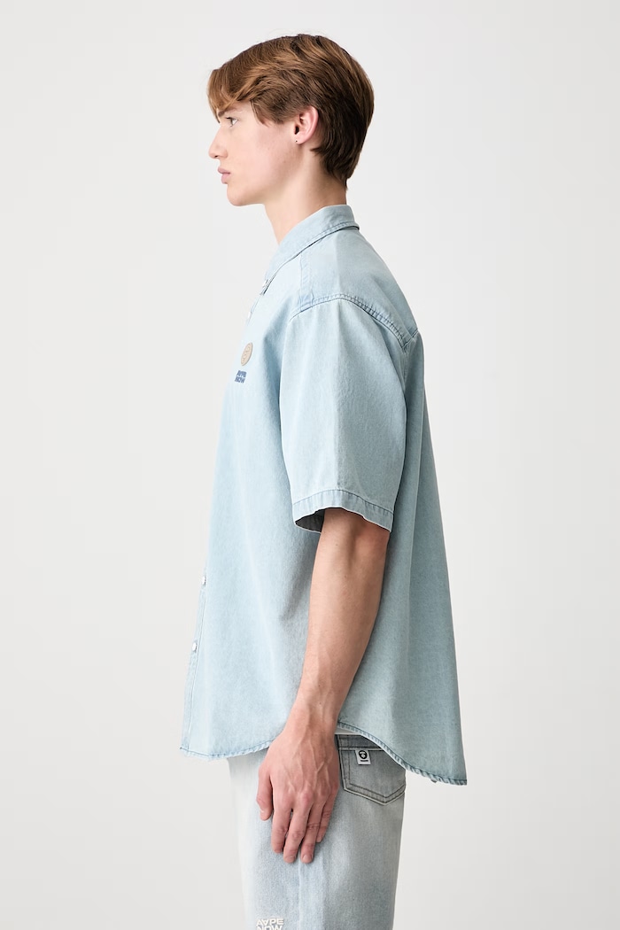 AAPE shirt denim Men's — photo 2