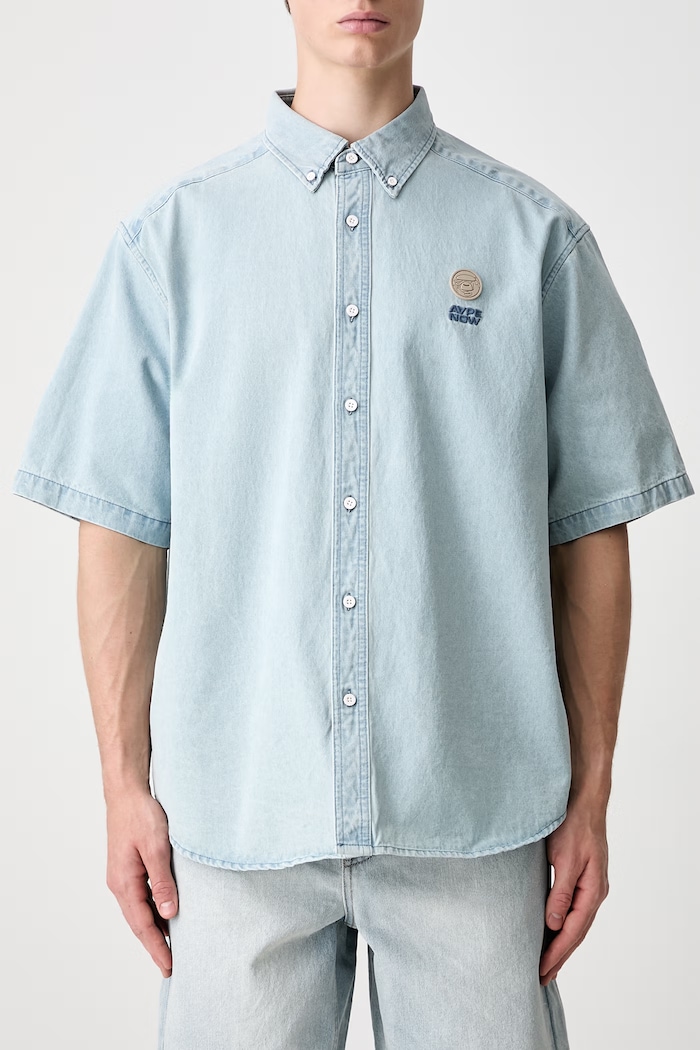 AAPE shirt denim Men's — photo 4