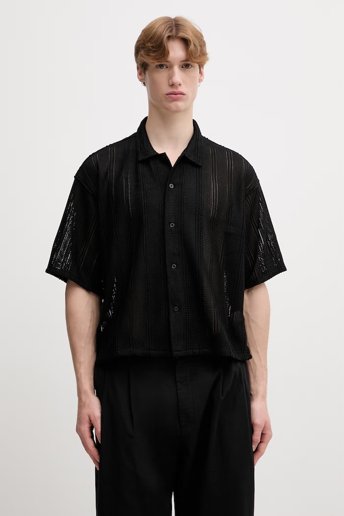 BEAMS shirt openwork Men's
