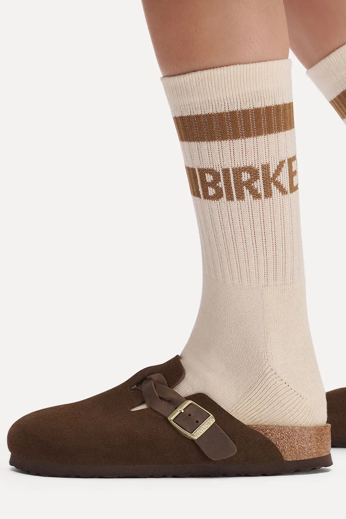 Birkenstock Boston Braided Flip-flops mules Women's suede — photo 7