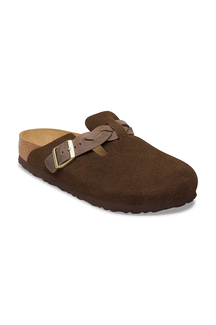 Birkenstock Boston Braided Flip-flops mules Women's suede — photo 2