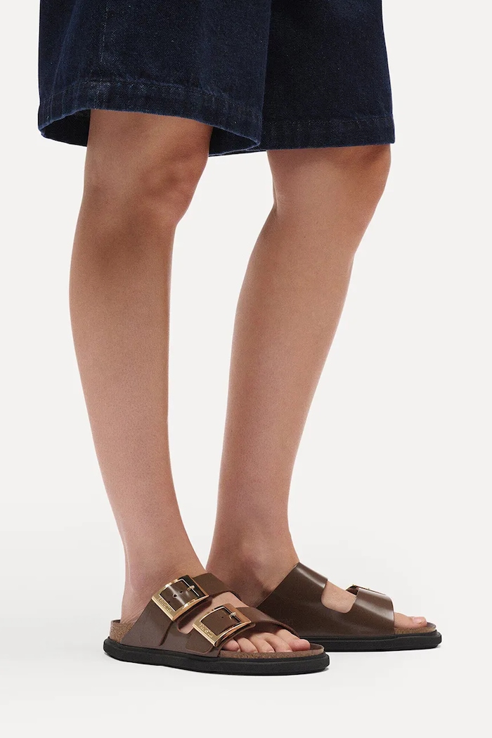 Birkenstock Arizona Droplet Buckle Women's leather flip-flops — photo 6